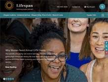 Tablet Screenshot of lifespan.org