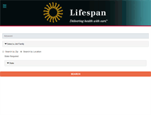 Tablet Screenshot of jobs.lifespan.org